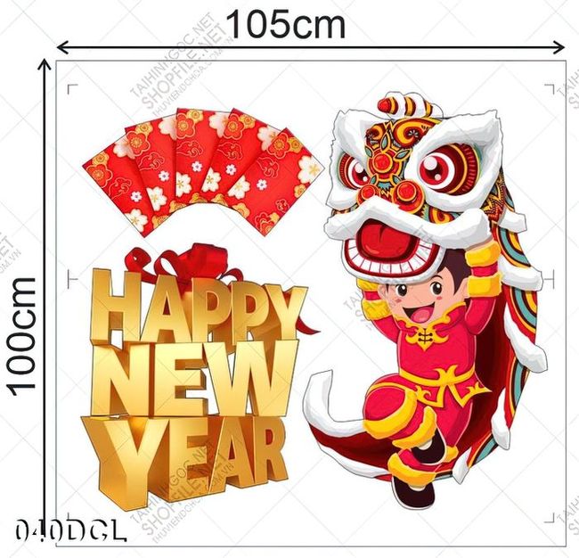 Decal happy new year