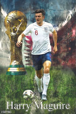 Tranh cầu thủ Harry Maguire
