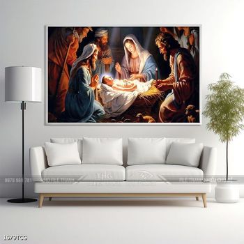 File tranh công giáo decor trang trí tường phòng thờ