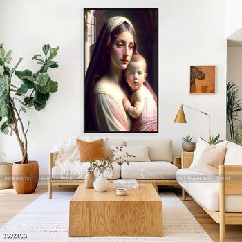 File tranh công giáo decor trang trí tường phòng thờ