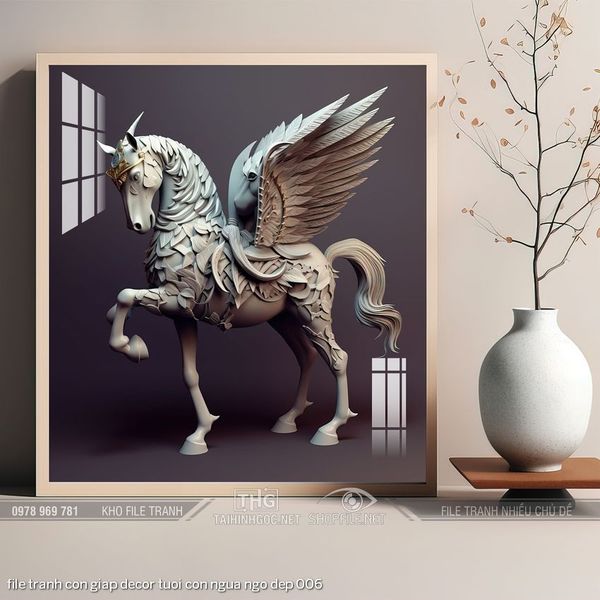 file tranh con giap decor tuoi con ngua ngo dep 006