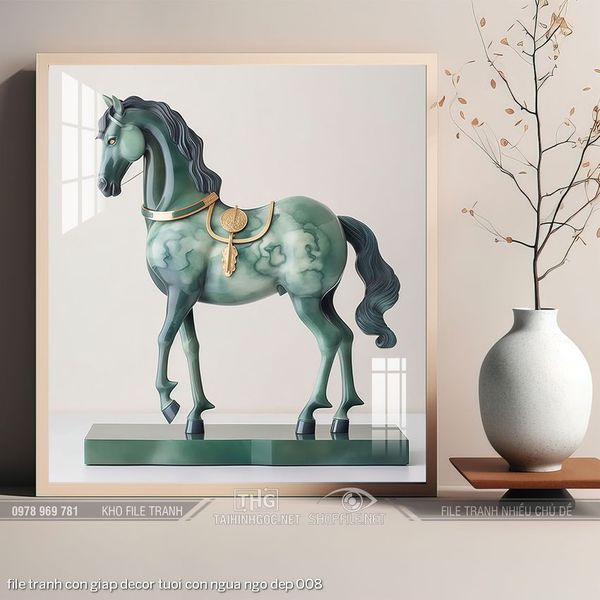 file tranh con giap decor tuoi con ngua ngo dep 008