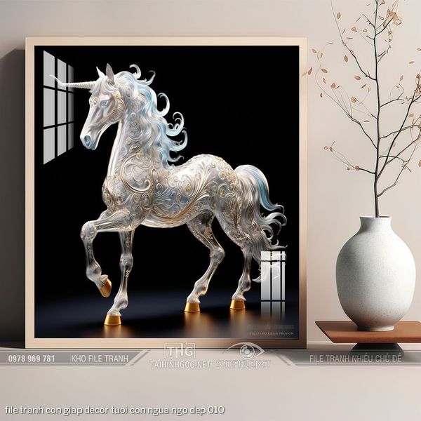 file tranh con giap decor tuoi con ngua ngo dep 010