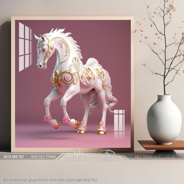 file tranh con giap decor tuoi con ngua ngo dep 011