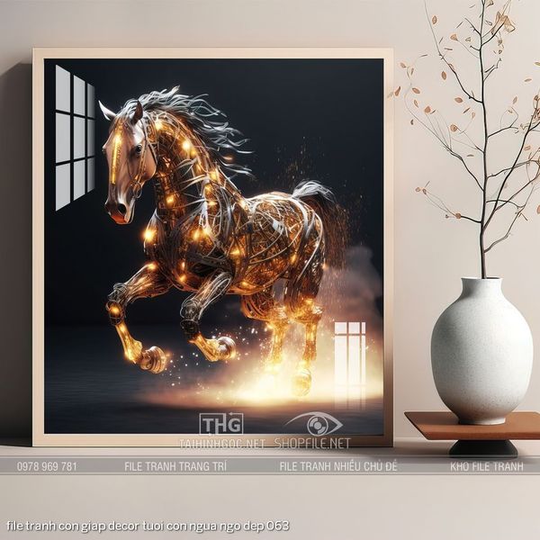 file tranh con giap decor tuoi con ngua ngo dep 063