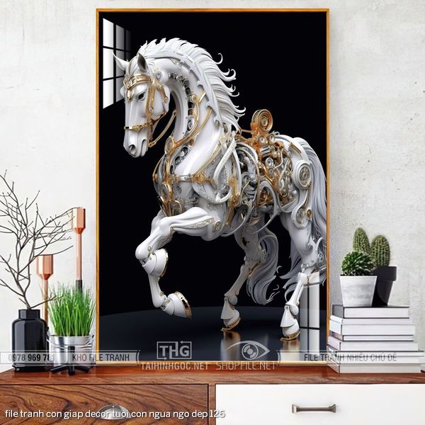 file tranh con giap decor tuoi con ngua ngo dep 126