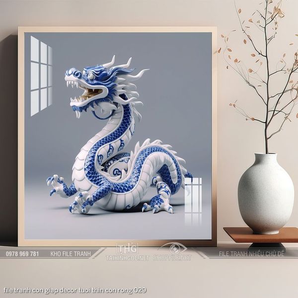 file tranh con giap decor tuoi thin con rong 029