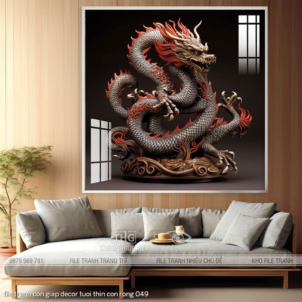 file tranh con giap decor tuoi thin con rong 049