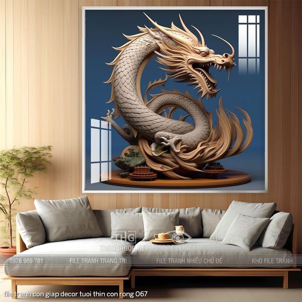 file tranh con giap decor tuoi thin con rong 067