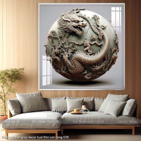 file tranh con giap decor tuoi thin con rong 076