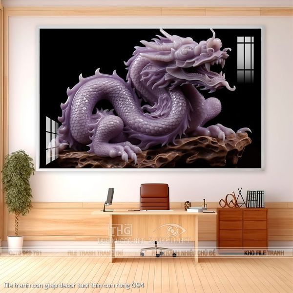 file tranh con giap decor tuoi thin con rong 094