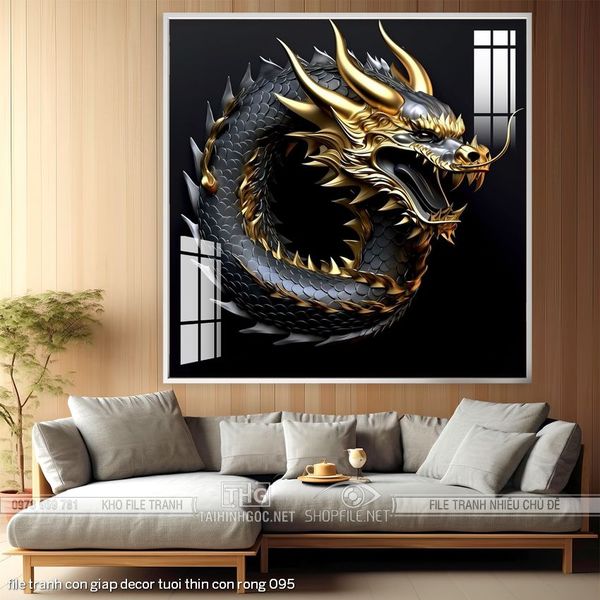 file tranh con giap decor tuoi thin con rong 095