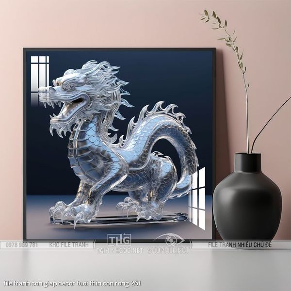 file tranh con giap decor tuoi thin con rong 261
