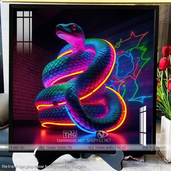 file tranh con giap decor tuoi ty con ran dep 029