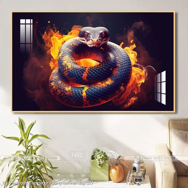 file tranh con giap decor tuoi ty con ran dep 077