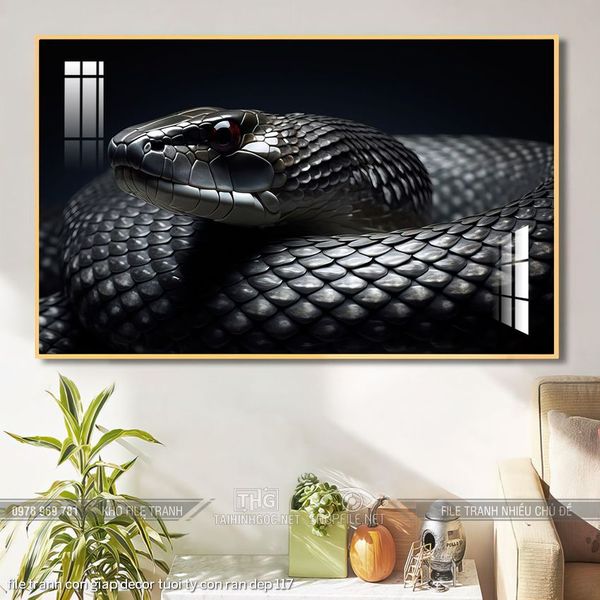 file tranh con giap decor tuoi ty con ran dep 117
