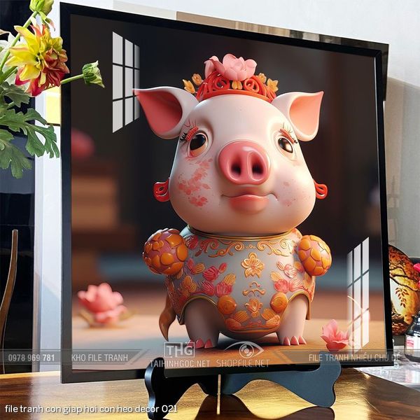 file tranh con giap hoi con heo decor 021