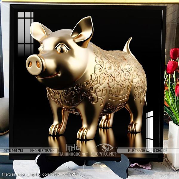 file tranh con giap hoi con heo decor 026
