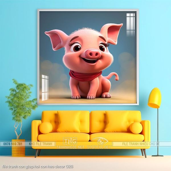 file tranh con giap hoi con heo decor 028