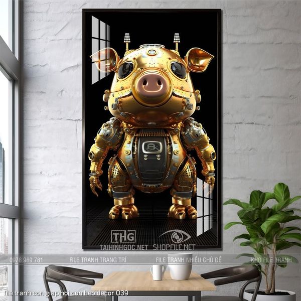 file tranh con giap hoi con heo decor 039