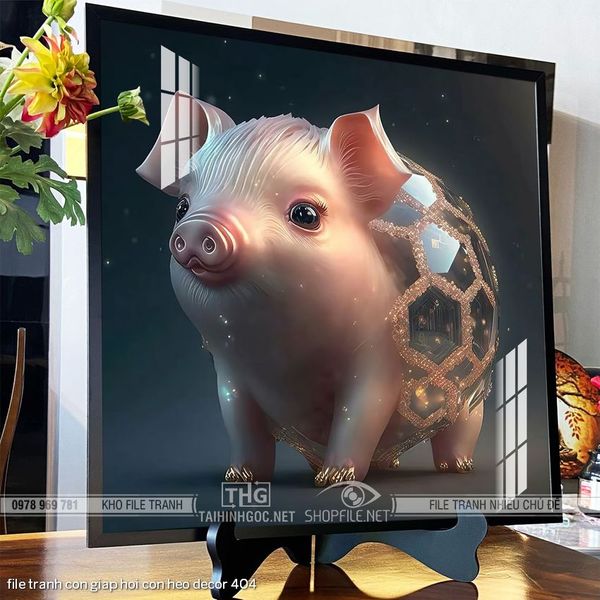 file tranh con giap hoi con heo decor 404