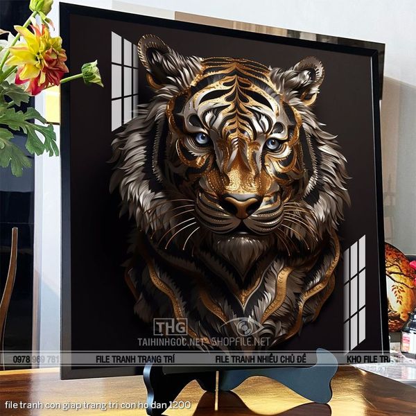 file tranh con giap trang tri con ho dan 1200