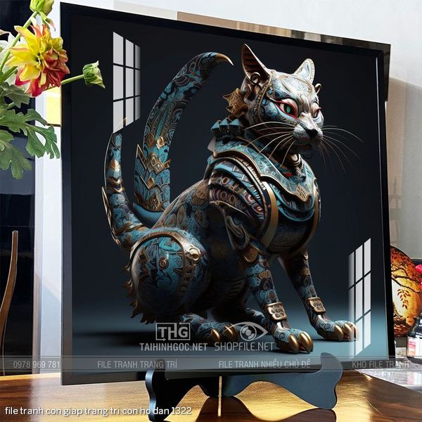 file tranh con giap trang tri con ho dan 1322