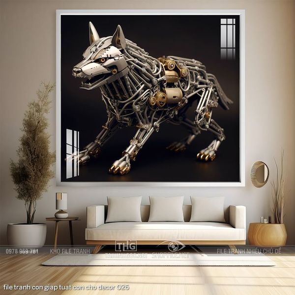 file tranh con giap tuat con cho decor 026