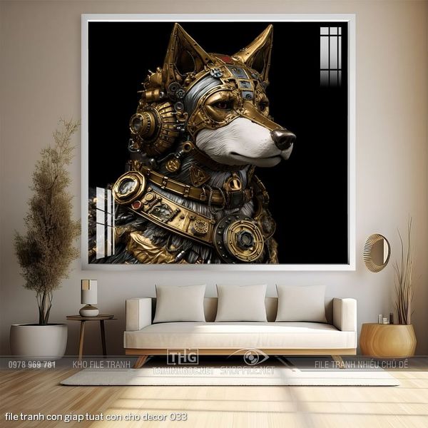 file tranh con giap tuat con cho decor 033