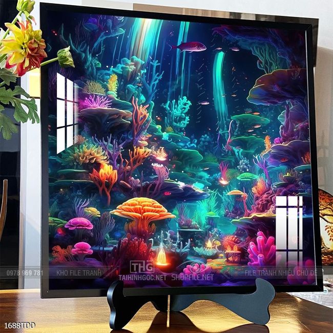 Tranh cá heo đại dương