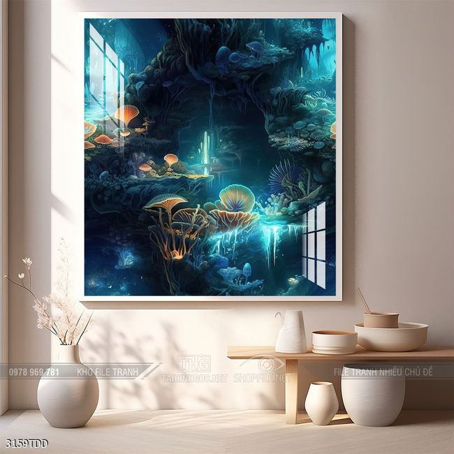 Tranh cá heo decor trang trí tường nhà