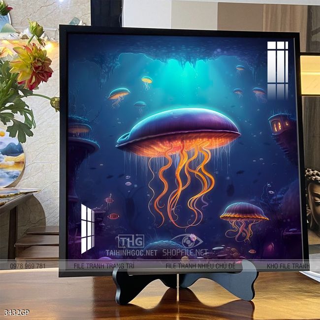Tranh 3D phi hành gia vũ trụ