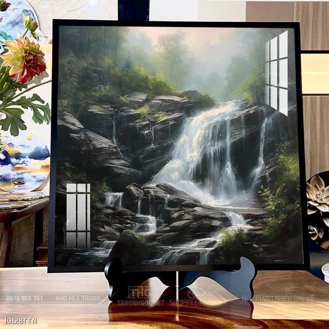 Tranh phong thủy nước non tuyệt đẹp