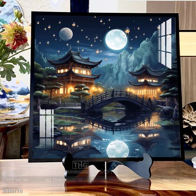 Tranh phong thủy sơn thủy hữu tình