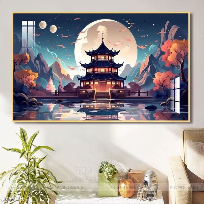 Tranh phong thủy treo trang trí phòng khách