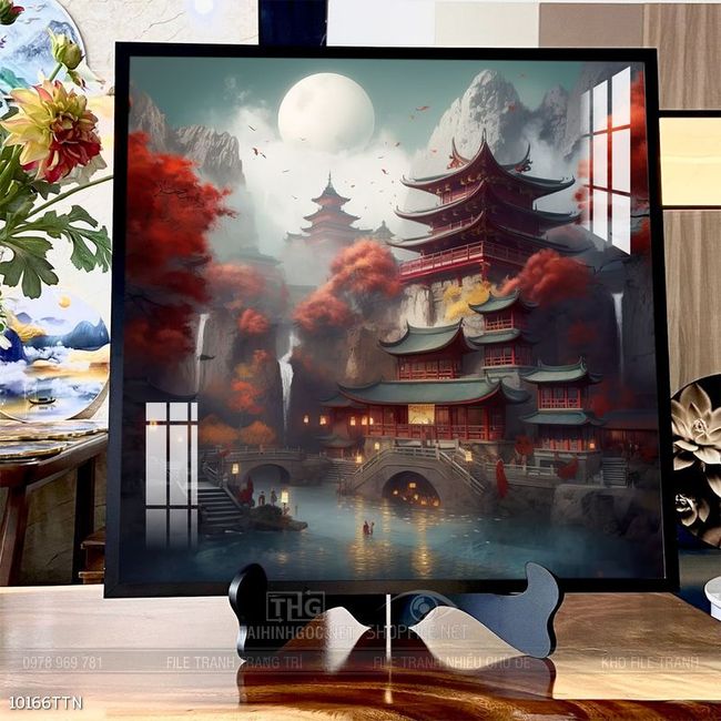 Tranh phong thủy sơn thủy hữu tình