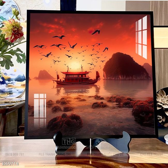 Tranh phong thủy sơn thủy đẹp