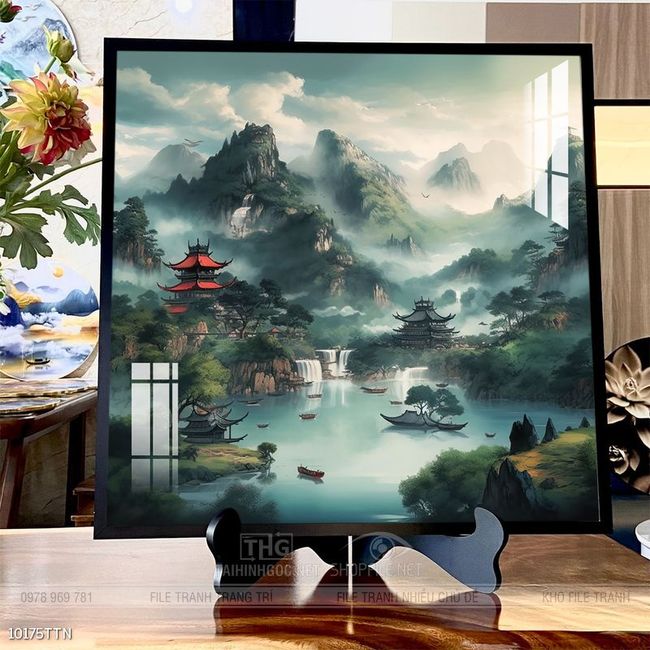 Tranh phong thủy sơn thủy hữu tình