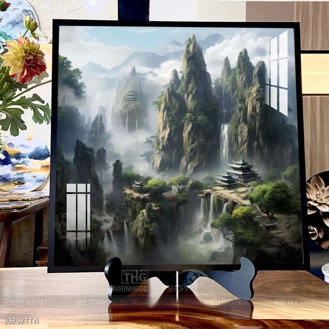 Tranh phong thủy sơn thủy đẹp