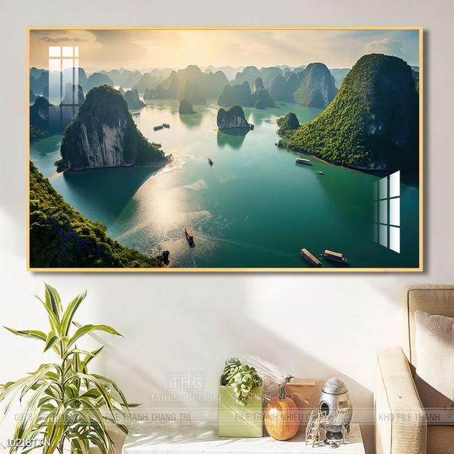 Tranh phong thủy sơn thủy hữu tình