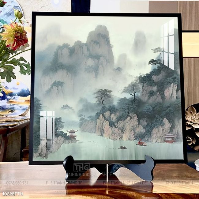 Tranh phong thủy sơn thủy đẹp