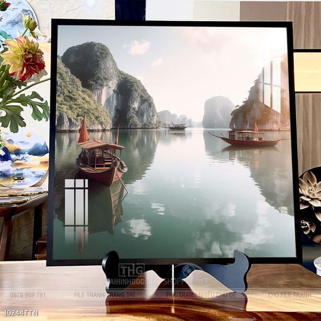 Tranh phong thủy sơn thủy hữu tình