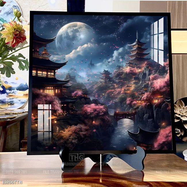Tranh phong thủy sơn thủy hữu tình