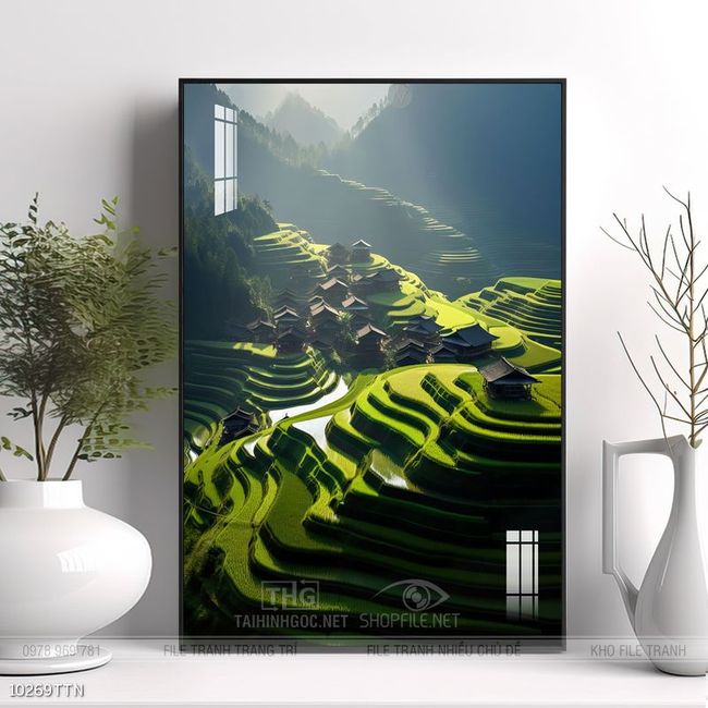 Tranh phong thủy treo trang trí phòng khách