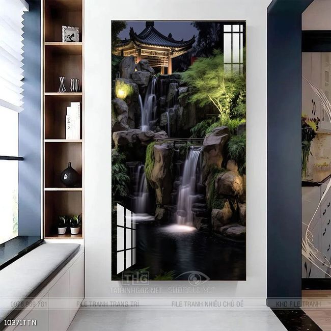 Tranh phong thủy sơn thủy đẹp