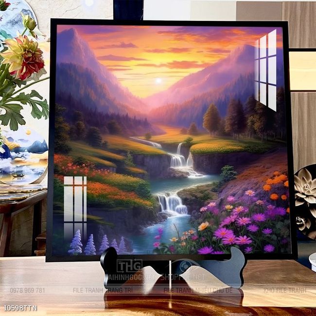 Tranh phong thủy sơn thủy hữu tình