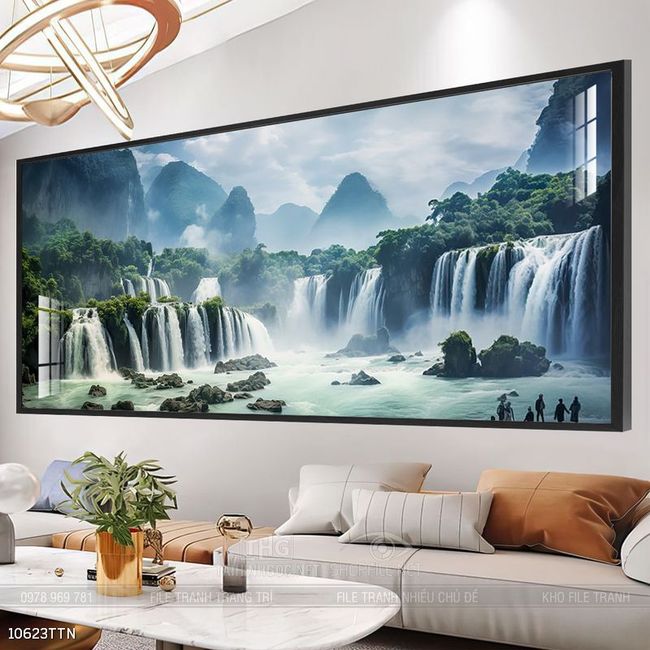 Tranh phong thủy treo trang trí phòng khách