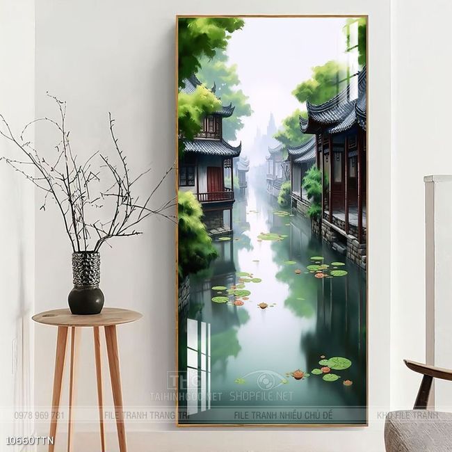Tranh phong thủy sơn thủy đẹp