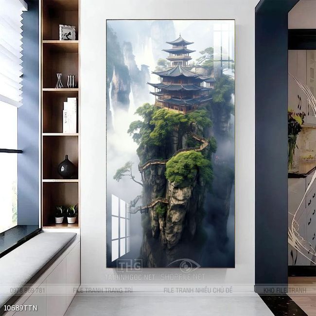 Tranh phong thủy sơn thủy hữu tình