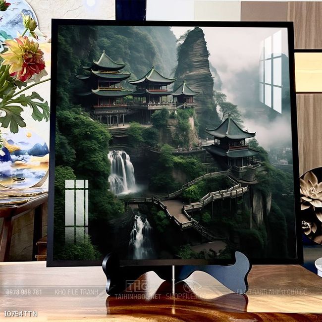 Tranh phong thủy sơn thủy hữu tình
